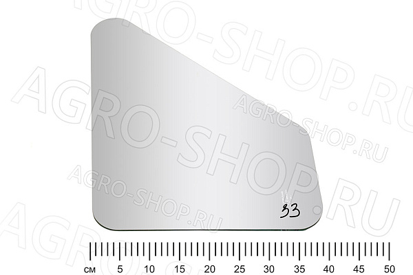 стекло 80-6700011-05 двери нижнее УК (557х391) МТЗ-80/82/1221 (Б)