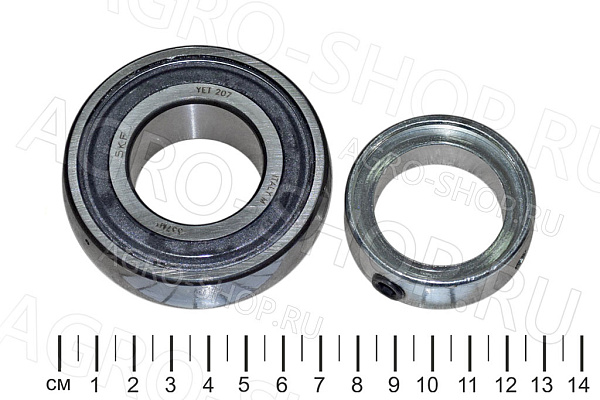 Подшипник YET 207 / UY 207-2S / SA 207 / AEL 207 (35х72х19/38,9) (FKL) 