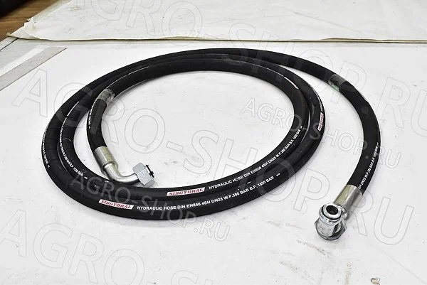 РВД L=6,2м (DKOL М42х2 гайка 50) 90* (DKOL М42х2 гайка 50) 90* угол 90* 4SN (Ювенк-Энерпред) 