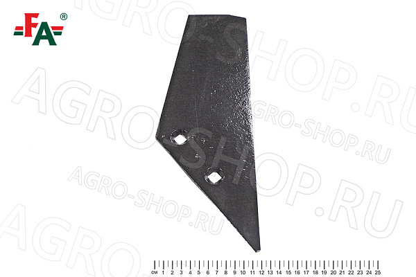 Нож АПК (квадратное отв.) сталь 65Г, 8мм, ТВЧ, термообр, упроч. левый FeatAgro