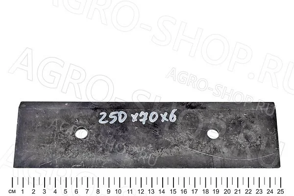 Нож  250х70х6 мм катка КИД-9 