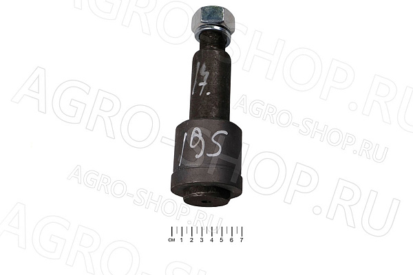 Палец 8332-2902478 прицепа 40х145 М27 (втулка+гайка+гровер) 195мм. ушка рессоры  