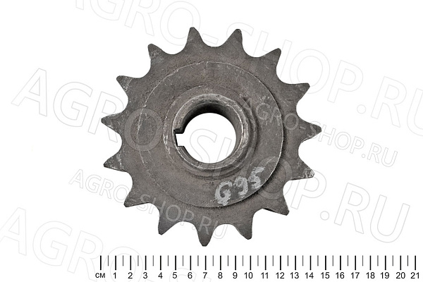 Блок звездочек  (z=15/15, t=25.4, d=30мм)  