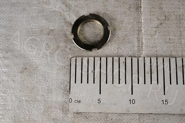 Гайка М42х1,5-6Н.05.019 ГОСТ 11871 шлицевая круглая Дон-1500Б, Акрос, Вектор, КЗС 
