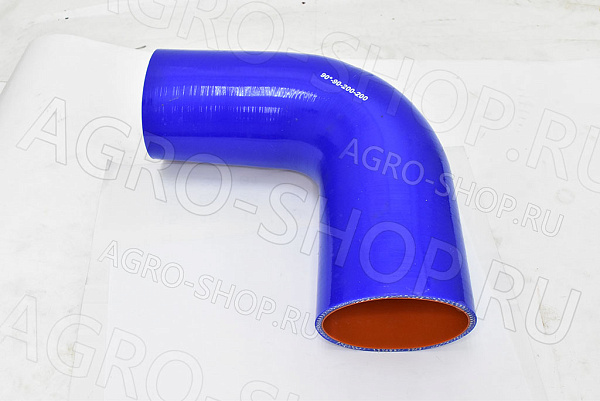 Патрубок 90-90-200-200 угол 90гр. D(мм)=90 L(мм)=200х200 силикон 