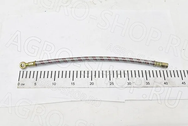 Маслопровод 240-3509150-2 компрессора L=410мм мет. оплетка Д-245/260 (Master Part)