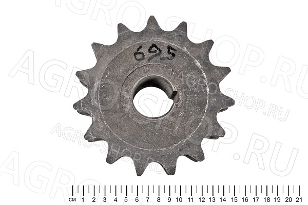 Блок звездочек  (z=15/15, t=25.4, d=30мм)  