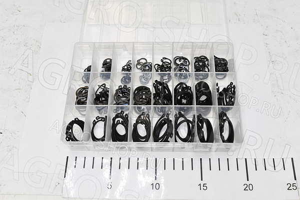 Комплект стопорных колец наружных (6-10,12-20,22,24,25,26,28,30 - 10шт.) ГОСТ 13943-86  () D= мм. ГОСТ 
