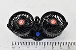 Вентилятор 8063-12V двойной автомобильный 140мм (5,5") с рег. скорости 12В  Автоимпульс