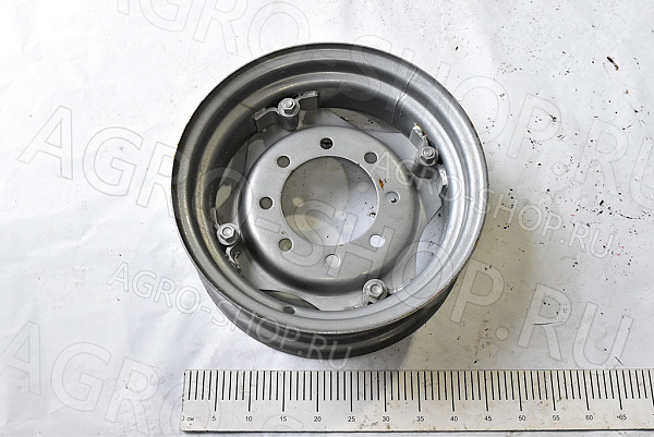 Диск колеса DW 6.0Fх16 (887.3101012) разборный на болтах, под ступицу 8 отв. d-145/D-190/ET-0, серебо 2ПТС-4, КТУ-10 Китай