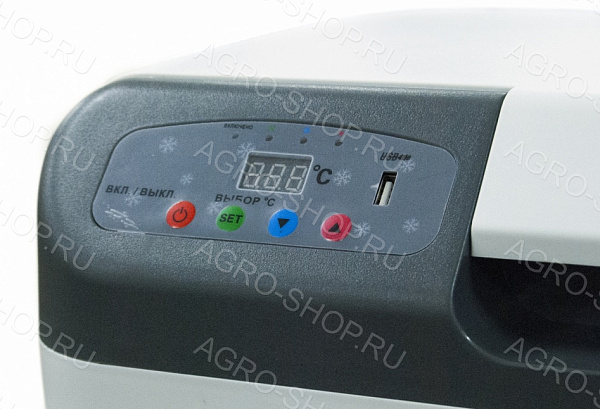 Холодильник автомобильный AVS CC-27WBC(программное цифровое управление, USB-порт) 27л 12V/24V/220V