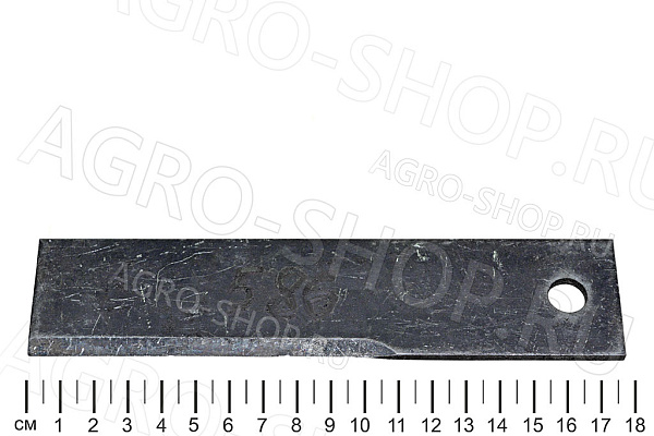 Нож ИСН-1200 соломоизмельчителя неподвижный (d=10мм, S=4мм) Нива БАРТ