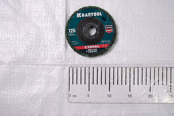 Круг шлифовальный полимерный 125х22 KRAFTOOL (36599-125)