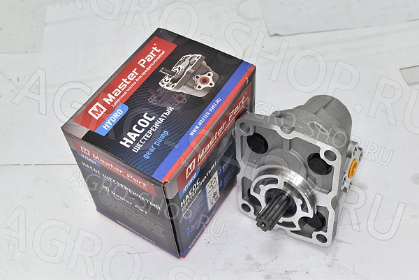 Насос НШ 10Д-3Л плоский левый 6 шлицов (Master Part) 