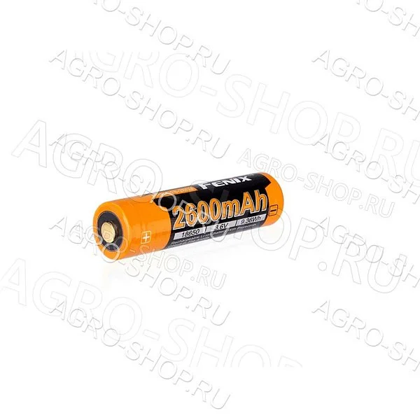 Аккумулятор 18650 Fenix 2600U mAh с разъемом для USB
