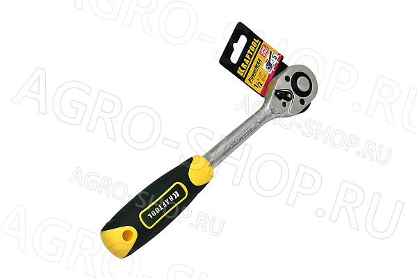 Ключ трещотка 1/2" ручка обрезиненная KRAFTOOL (27791-1/2_z02)