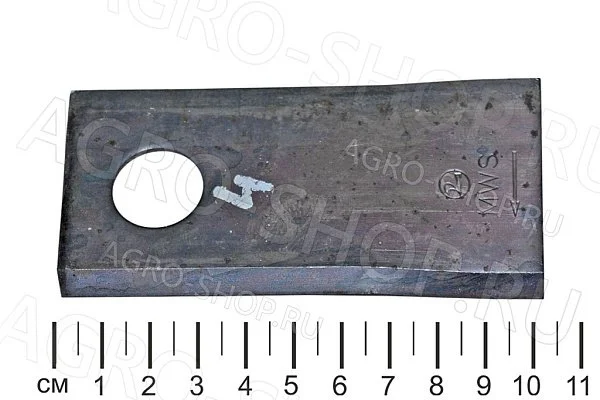 Нож 950008903 правый 102х48х4 D-19 мм. (Оригинал) ROTO 215-255 SIP
