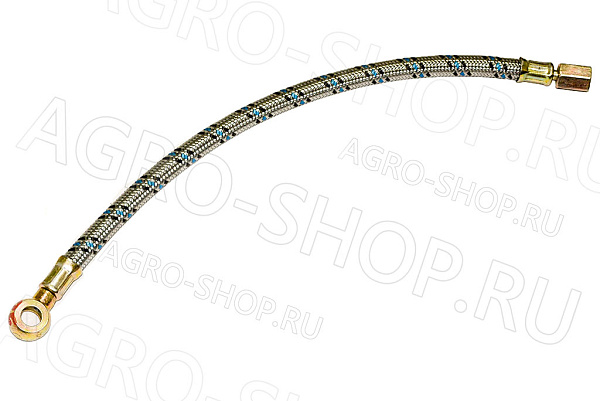 Маслопровод 240-3509150 компрессора (металлическая оплётка) L=350мм Д-243/245 (К)