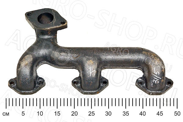 Коллектор 60-07102.10 выхлопной левый СМД-60 Т-150 