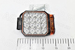 Фара LED АЕ20S-16LED-РС-WR (STR-3AE) с маяком квадр, расс. свет (130х30х100), 20W, 16 диод 12В/24В  АвтоЭлектрика