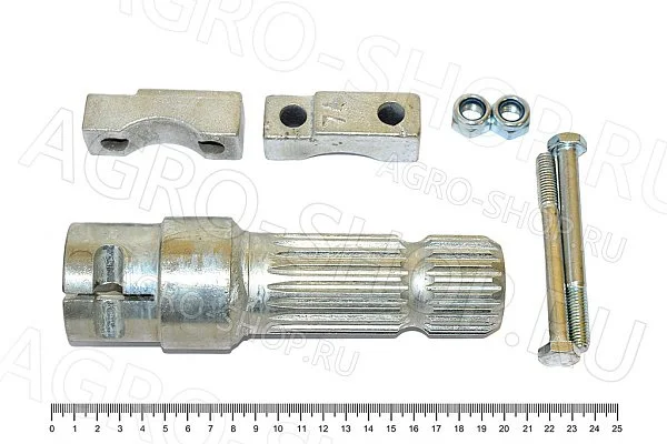 Переходник АК.125.008 (втулка 32х38 8 шлиц - вал 40х45 20 шлиц)  РЗКВ