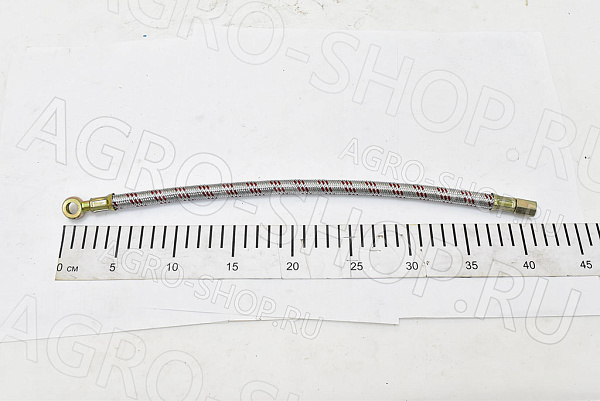 Маслопровод 240-3509150-2 компрессора L=410мм мет. оплетка Д-245/260 (Master Part)