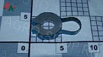 Ограничитель хода ГЦ d=25мм h=13мм (голубой) FeatAgro