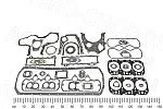 РК двигателя 263-1000001 полный с ПГБ (33 поз., паронит) Д-262/263  