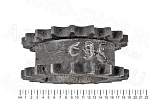 Блок звездочек  (z=19/19, t=25.4, d=35мм)  