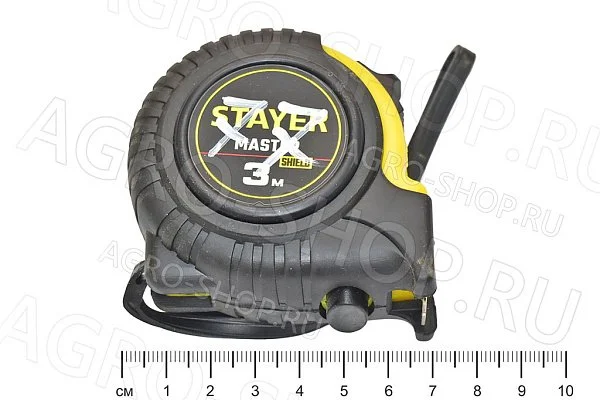 Рулетка  3м/16мм обрезиненная STAYER (34025-03)