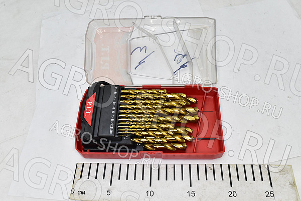 Набор сверл ASET01-025A (с 1,0 до 13,0 мм) в боксе (25 пр) P.I.T. (ASET01-025A)
