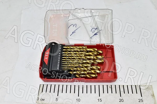 Набор сверл ASET01-025A (с 1,0 до 13,0 мм) в боксе (25 пр) P.I.T. (ASET01-025A)