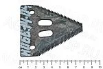 Сегмент Н.066.14-04 ножа ЖВЗ-10,7 (d=6мм под болт, облегченный, 30 зубьев, ящик 700шт) Нива, Енисей 