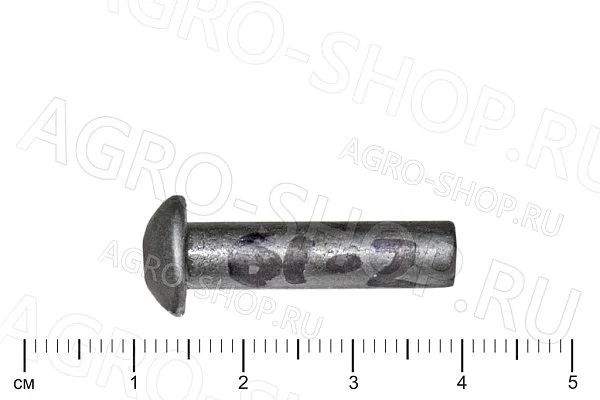 Заклепка 6х24 стальная полукруглая головка ГОСТ 10299-80 (Р) 