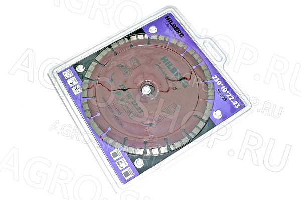 Диск алмазный отрезной 230х22,23 Hilberg Industrial Hard (HI806)