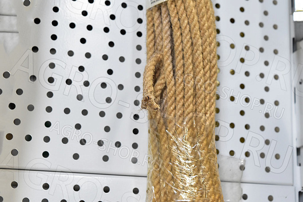 Веревка джутовая d=6мм, 20м 