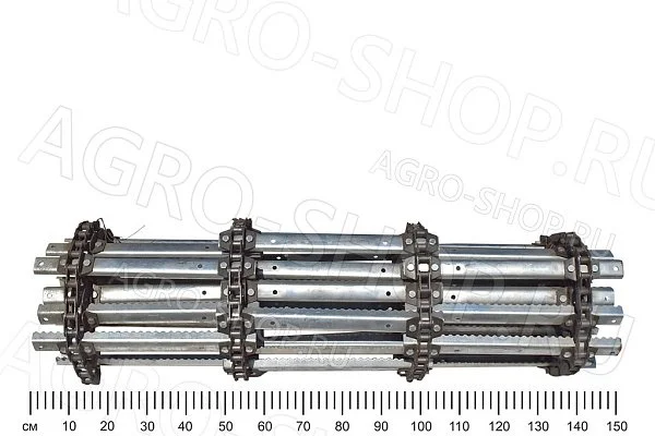 Транспортер КЗК-12-1827000А наклонной камеры на болтах М10, (L=3,494 м.) планка 4 мм. КЗС-1218 Ростов