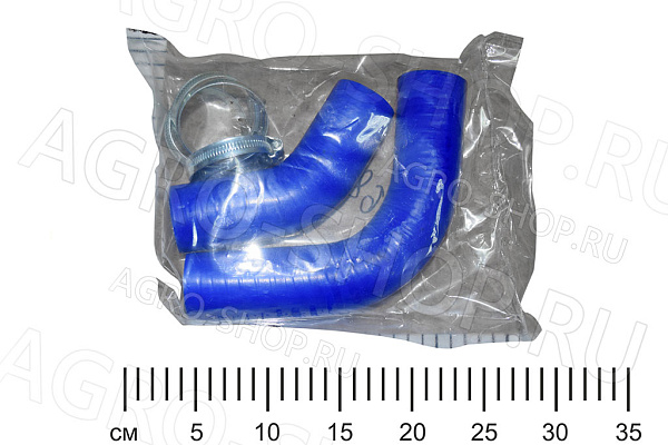 Патрубки 50-1303062-Б2 / 70-1303001 радиатора   силикон (2шт.) с хомутами МТЗ-80/82