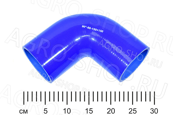 Патрубок 90-90-150-150 угол 90гр. D(мм)=90 L(мм)=150х150 силикон 