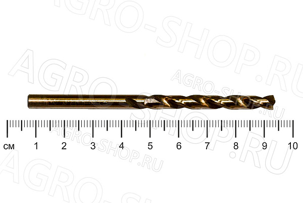 Сверло 5,0 ц/х КОБАЛЬТ Р6М5К5 ЗУБР (29626-5)