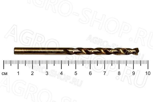 Сверло 5,0 ц/х КОБАЛЬТ Р6М5К5 ЗУБР (29626-5)