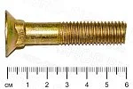Болт 12х60 потайная головка (лемех) стандартный ОЦ Шаг 1,75 ГОСТ 7786 кл.пр. 8,8 Беларусь