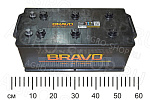 Аккумулятор 190 BRAVO 1100А прямая клемма с переходником под болт Жигулевск/AKOM 