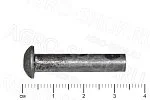 Заклепка 6х30 стальная полукруглая головка ГОСТ 10299-70 (Р)