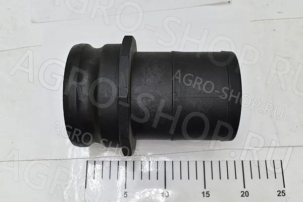 Соединение Тип Е-400 D(мм)=100  полипропилен (ниппель), "ПАПА" с хвостовиком "елочка"