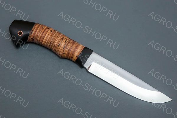 Нож Ястреб (лезвие: кованая сталь Х12МФ; рукоять: береста)