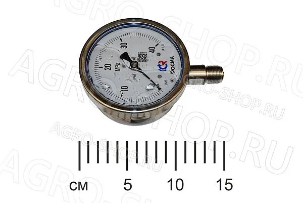 Манометр ТМ-521Р.10 (0-40МПа) М20х1,5 1.0 гидрозаполненный 