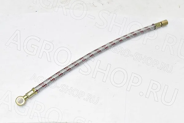 Маслопровод 240-3509150-2 компрессора L=410мм мет. оплетка Д-245/260 (Master Part)