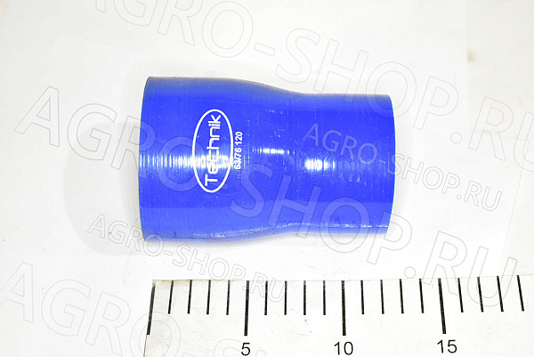 Патрубок 63-76-120 с переходом D(мм)=63*76 L(мм)=120 силикон 