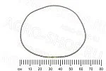 Топливопровод 1221-1101480 обратки (в металл. оплётке) L=2220мм, штуцер d=10 МТЗ-1221 (Master Part)